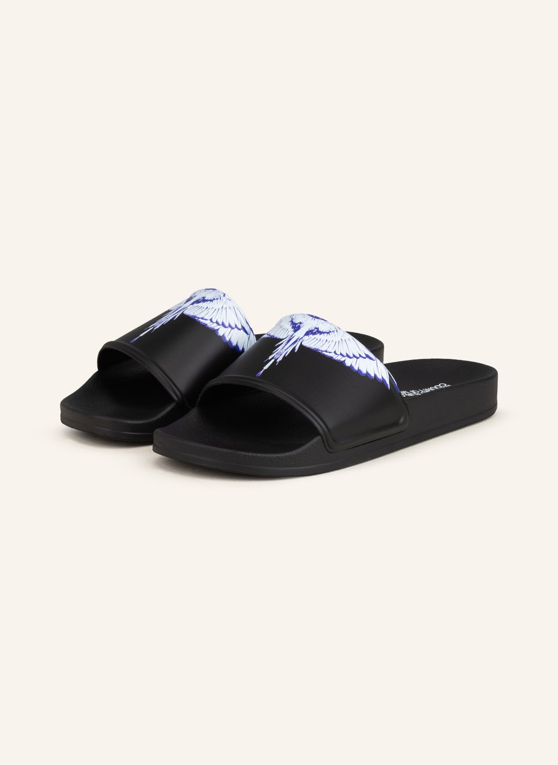Image of Marcelo Burlon Pantoletten Icon Wings schwarz
