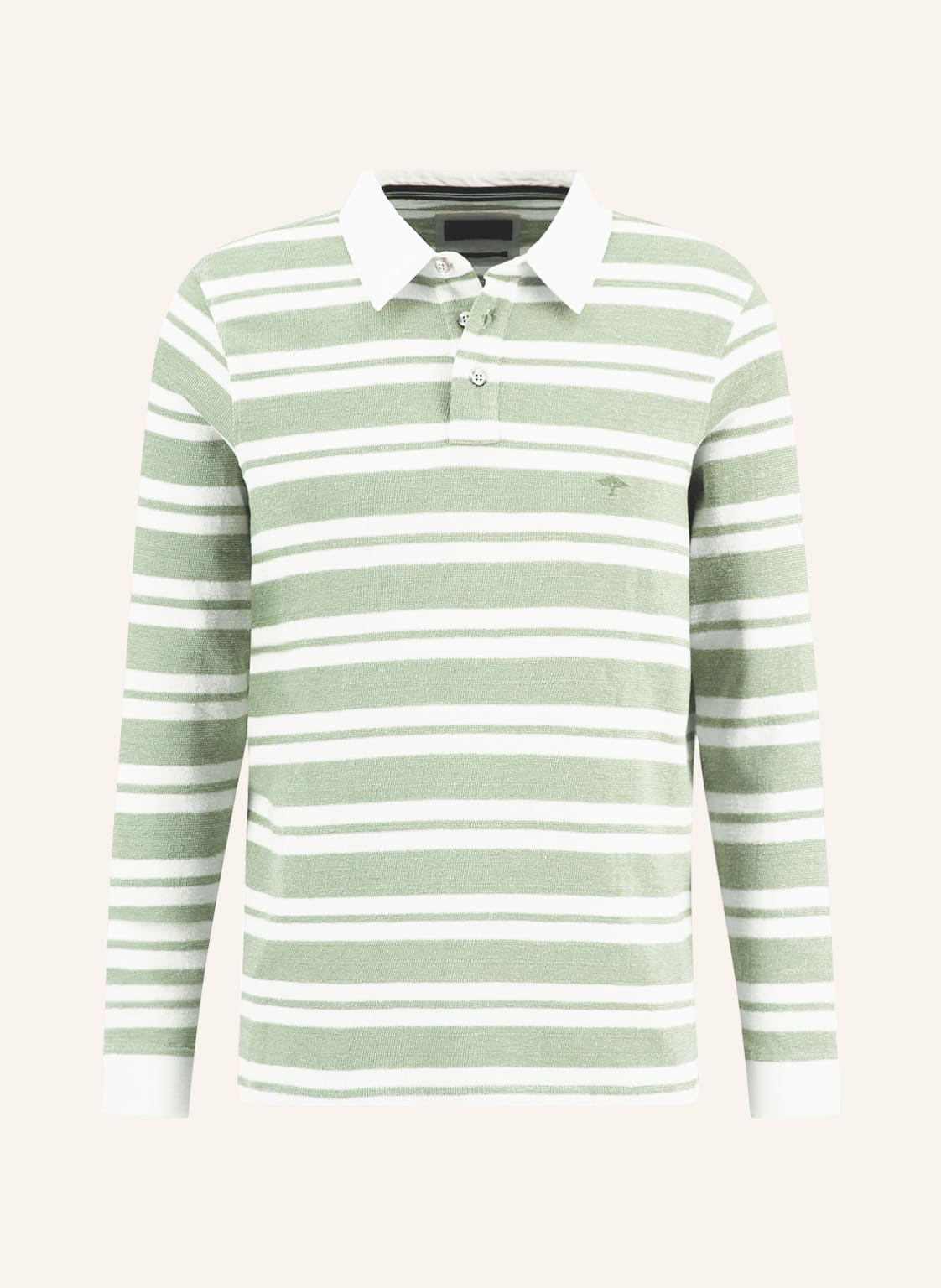 Image of Fynch-Hatton Strick-Poloshirt gruen