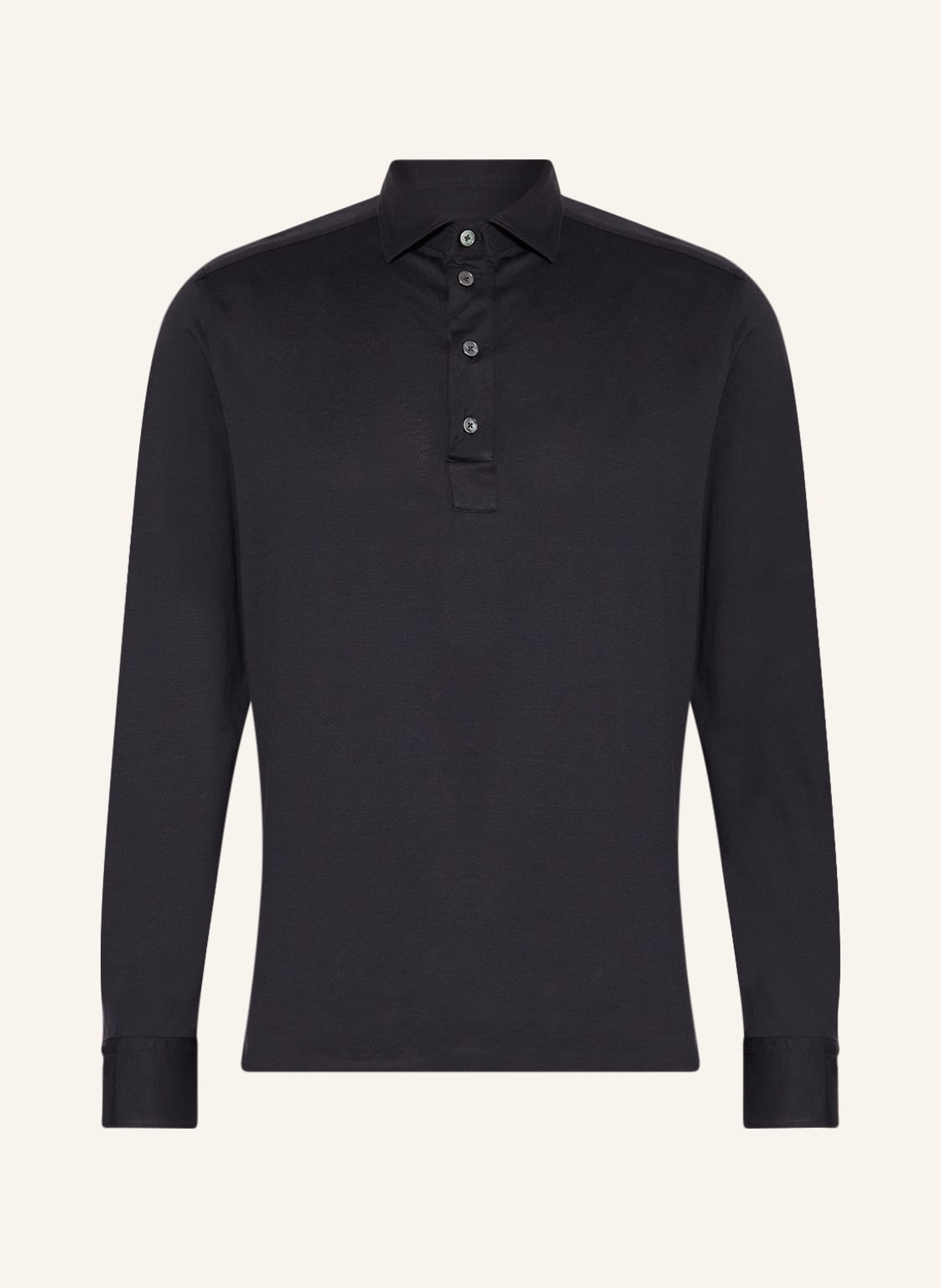 Image of Zegna Jersey-Poloshirt Mit Seide blau