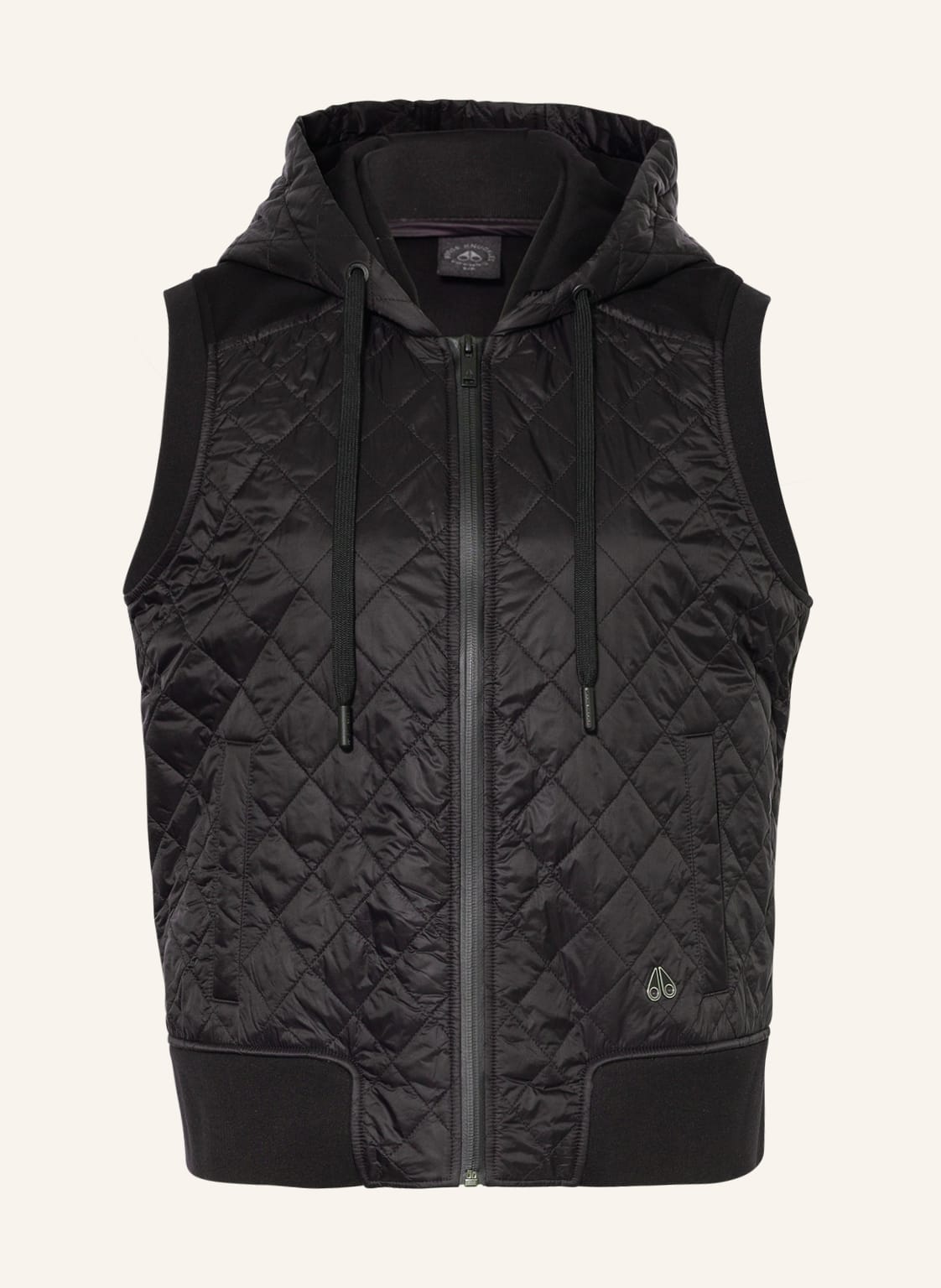 Image of Moose Knuckles Weste Im Materialmix schwarz