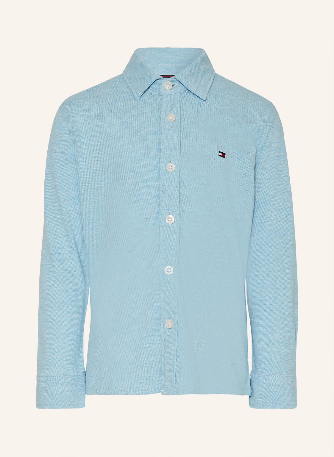 Image of Tommy Hilfiger Piqué-Hemd blau