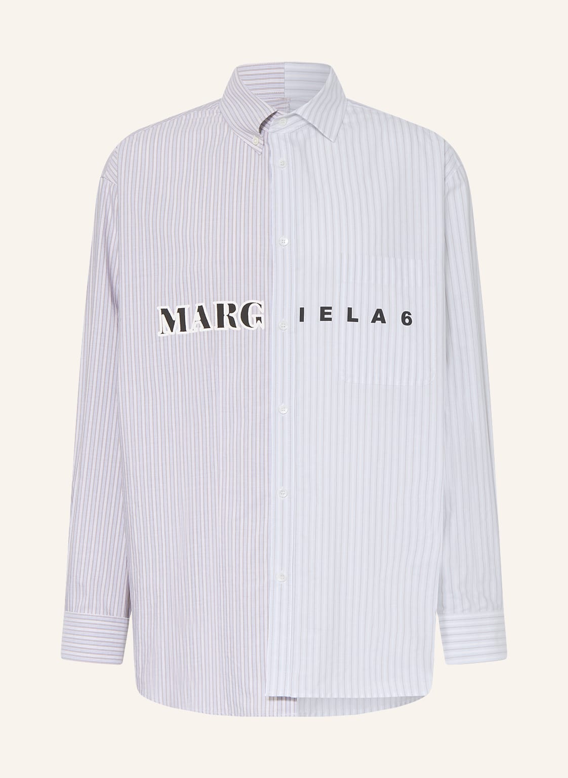 Image of mm6 Maison Margiela Hemd Comfort Fit grau