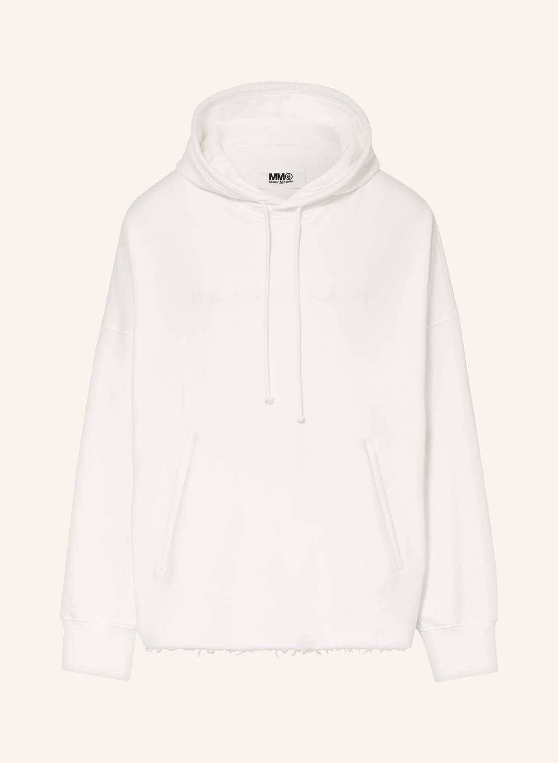 Image of mm6 Maison Margiela Oversized-Hoodie weiss