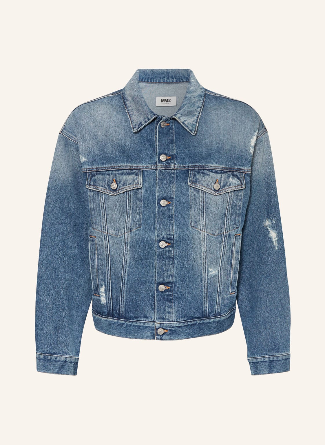 Image of mm6 Maison Margiela Jeansjacke blau