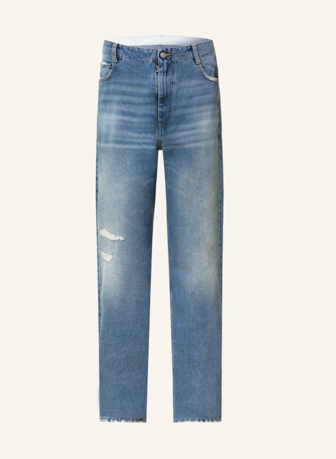 Image of mm6 Maison Margiela Destroyed Jeans Regular Fit blau