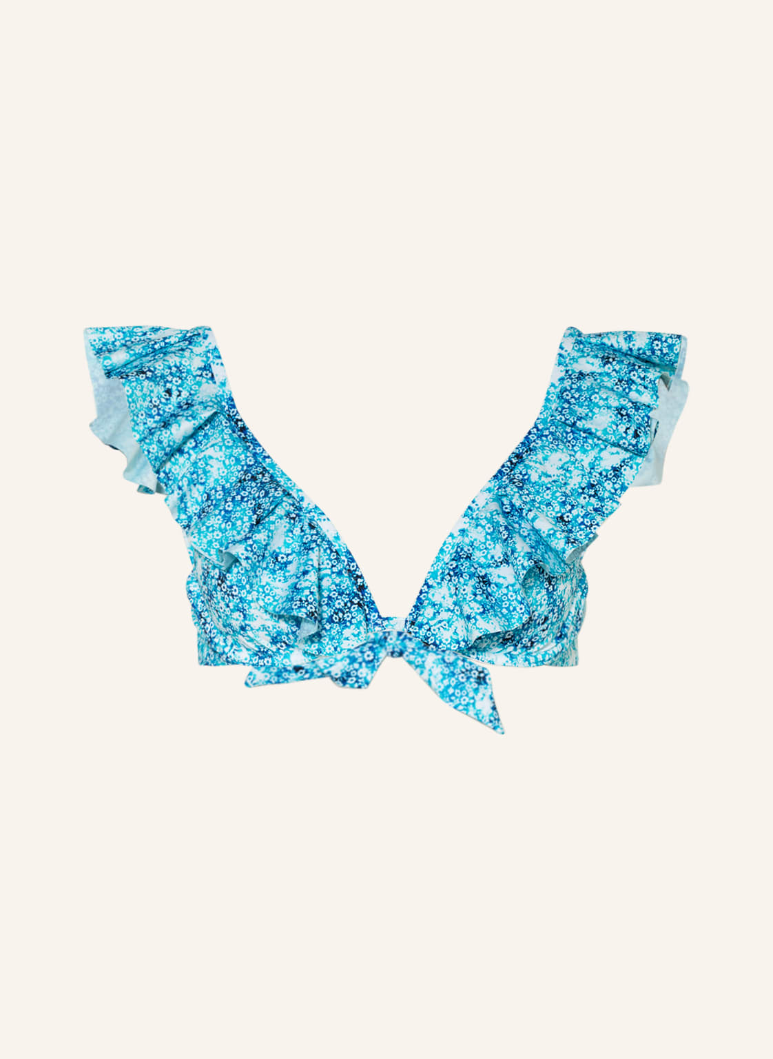 Image of Vilebrequin Bügel-Bikini-Top Flower Tie & Die Lizzy blau
