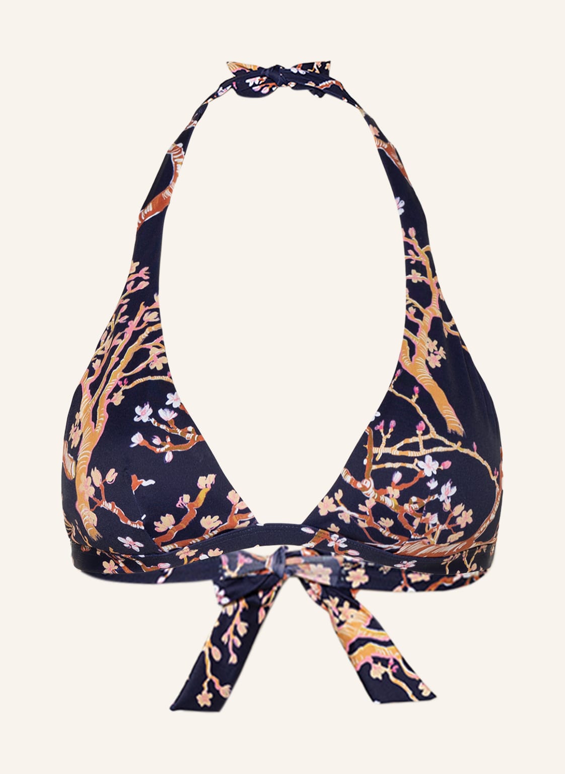 Image of Vilebrequin Neckholder-Bikini-Top Sweet Blossom Fleche blau
