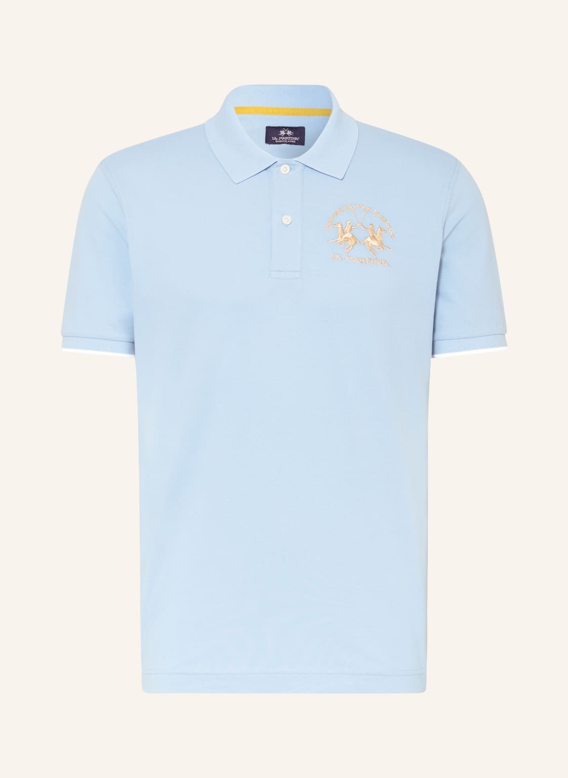 Image of La Martina Piqué-Poloshirt blau