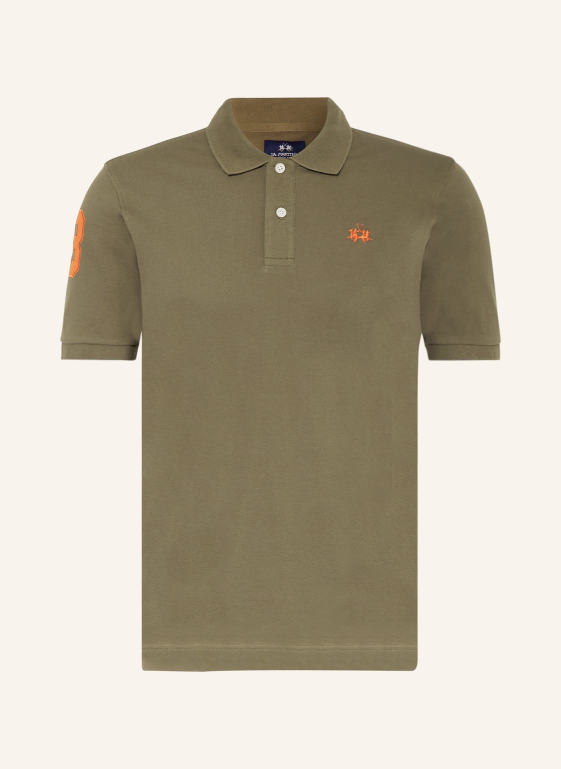 Image of La Martina Piqué-Poloshirt Slim Fit orange