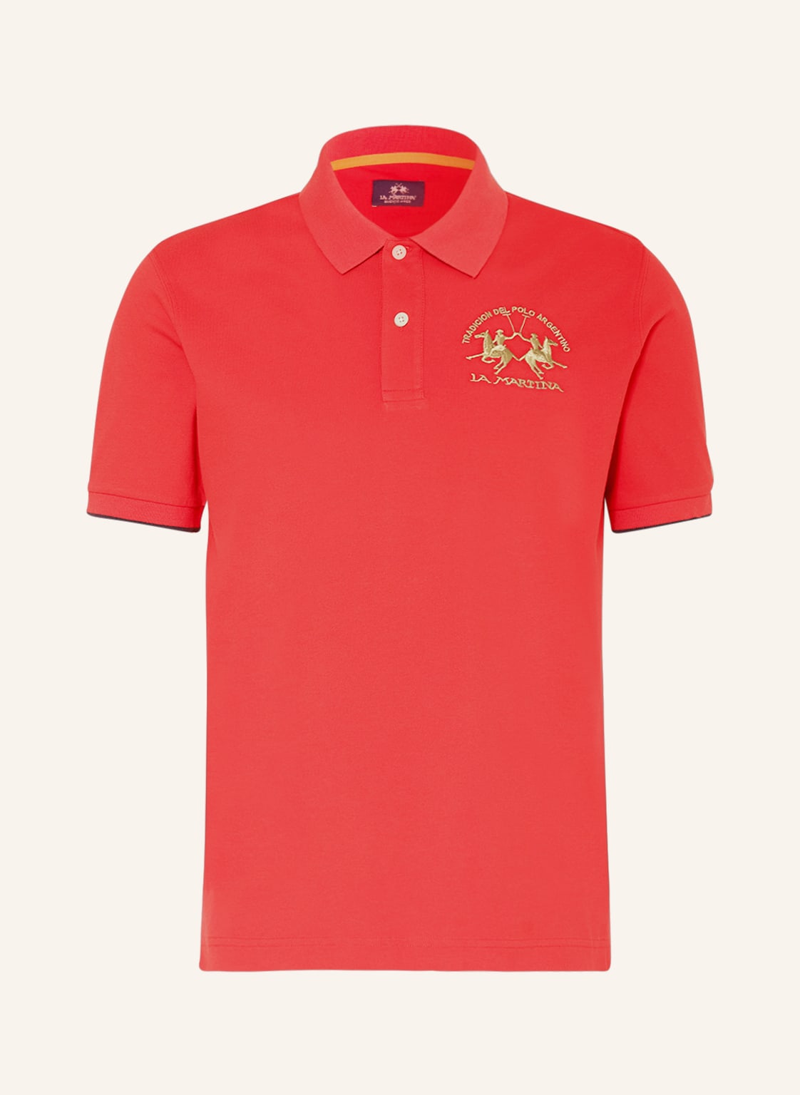 Image of La Martina Piqué-Poloshirt rot