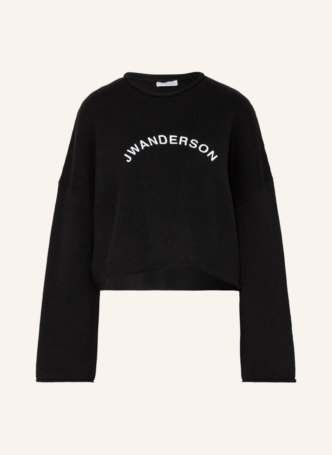 Image of Jw Anderson Cropped-Pullover schwarz