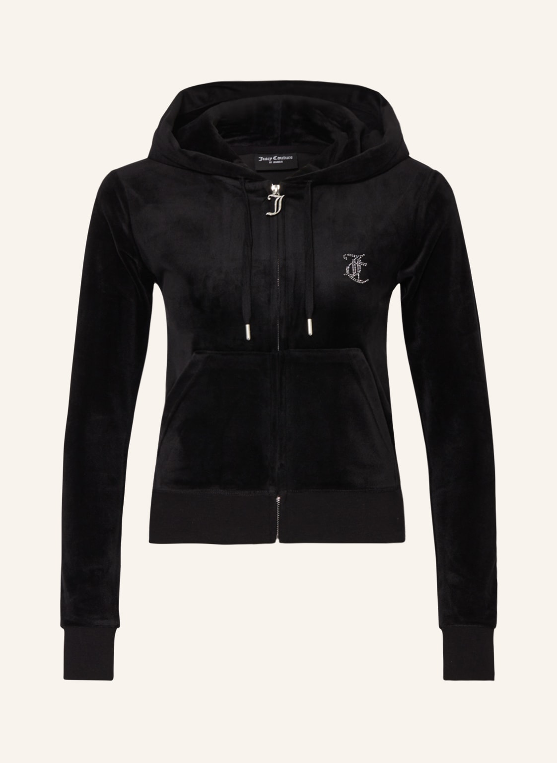 Image of Juicy Couture Nickijacke Robertson Mit Schmucksteinen schwarz