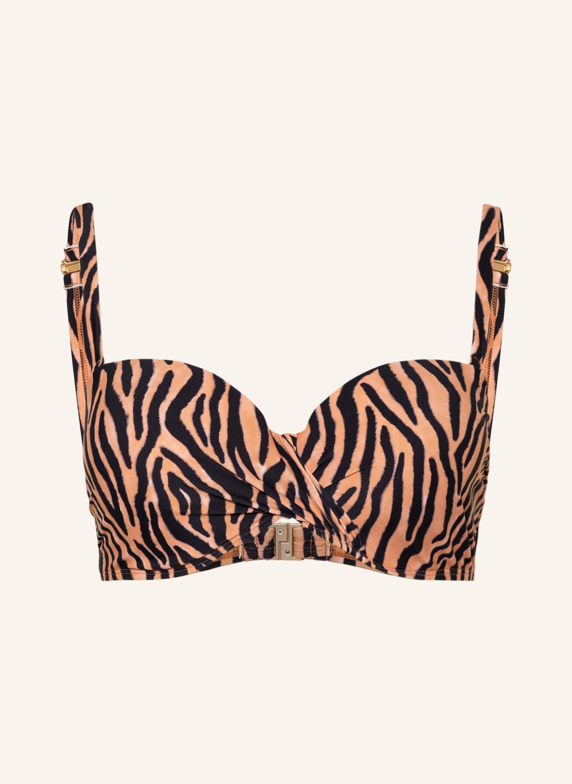 Image of Beachlife Bügel-Bikini-Top Soft Zebra braun