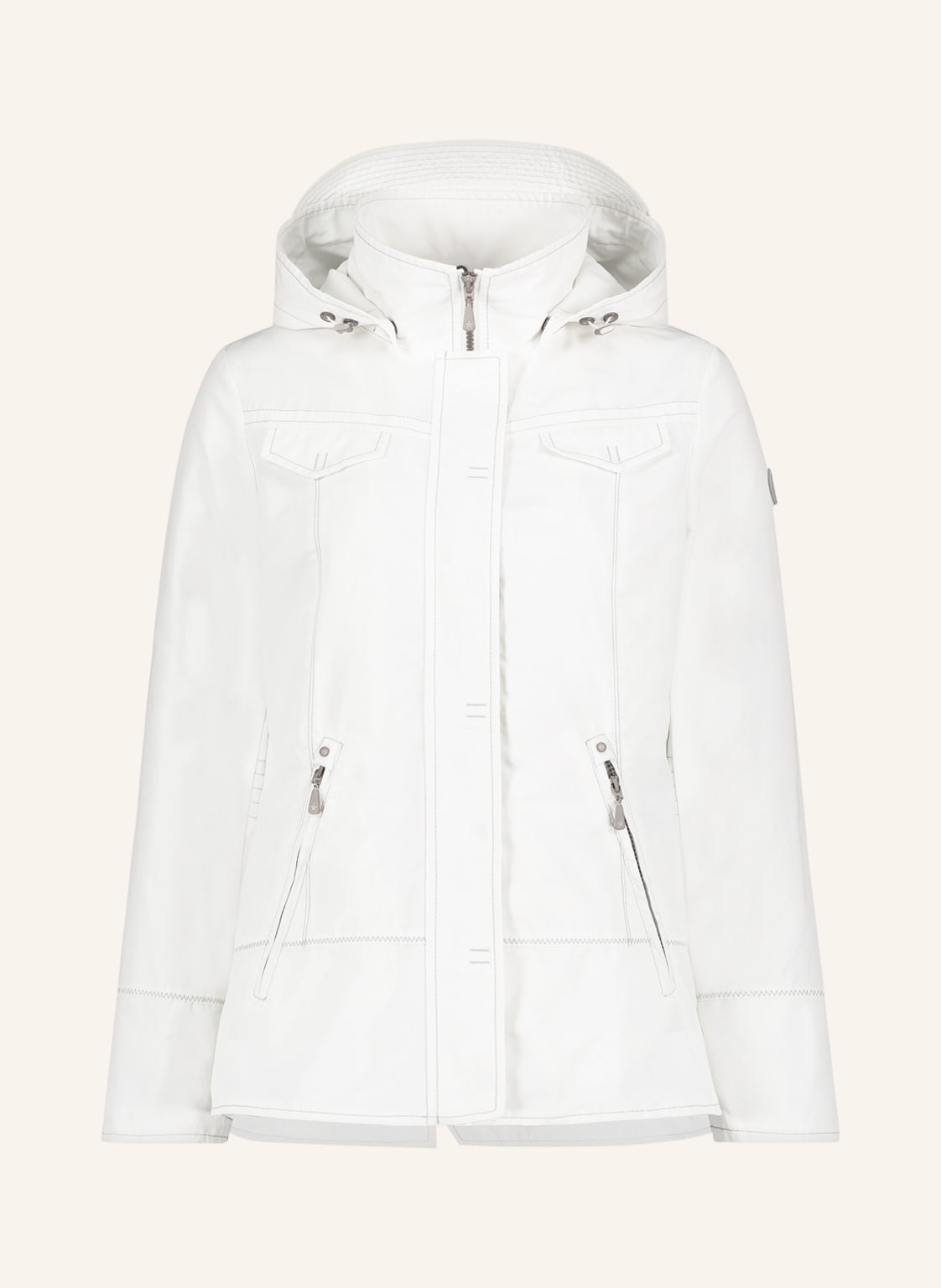 Image of Gil Bret Jacke Mit Abnehmbarer Kapuze weiss