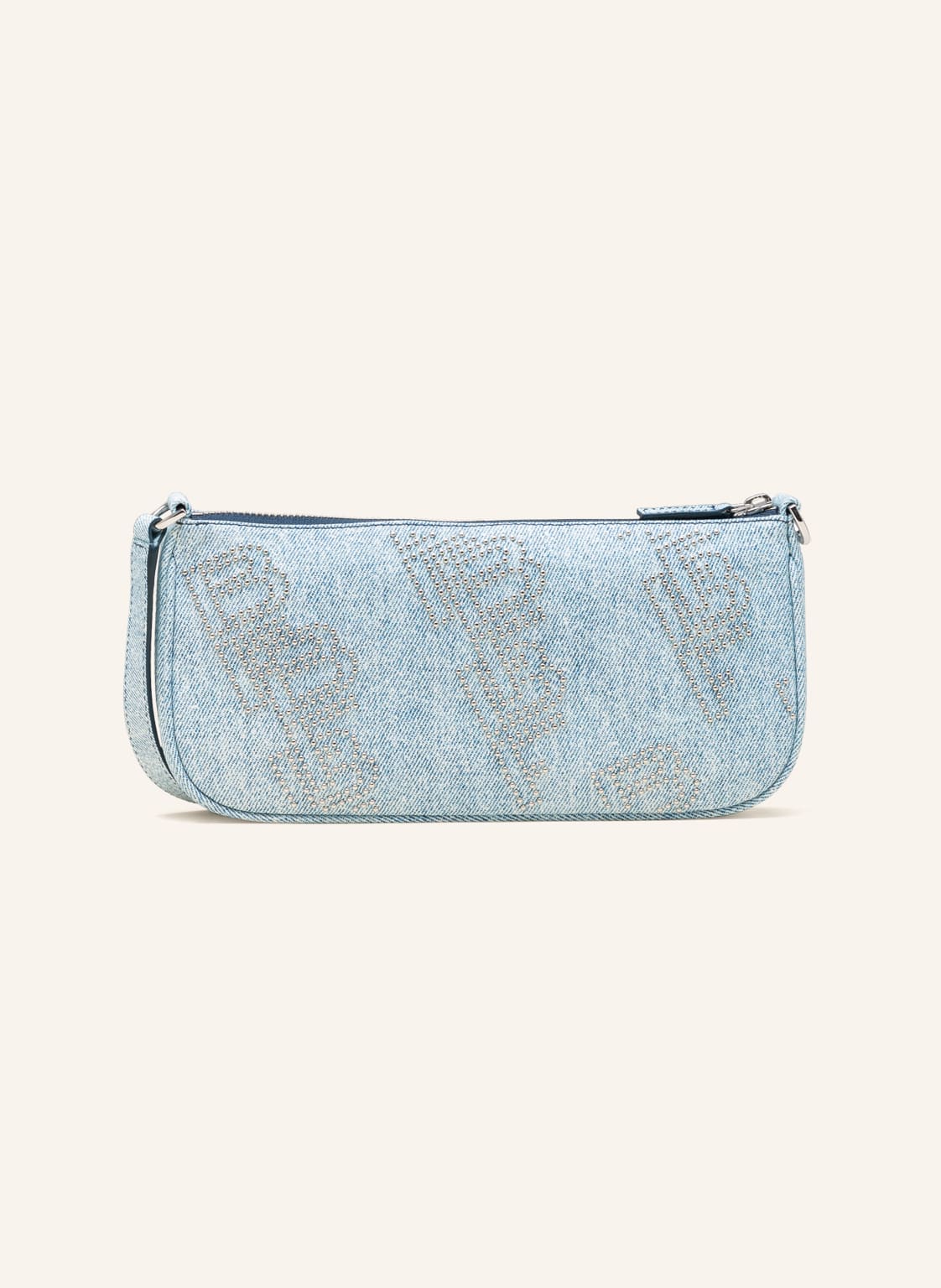 Image of By Far Schultertasche Rachel Mit Nieten blau