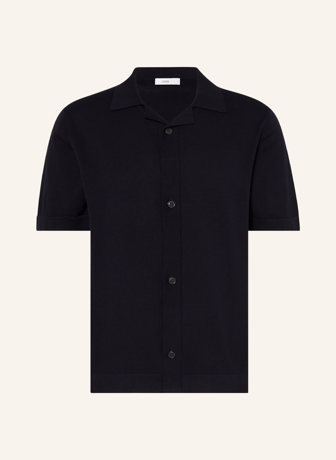 Image of Closed Strickhemd blau