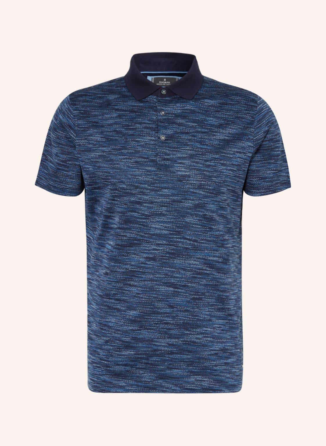 Image of Ragman Jersey-Poloshirt blau