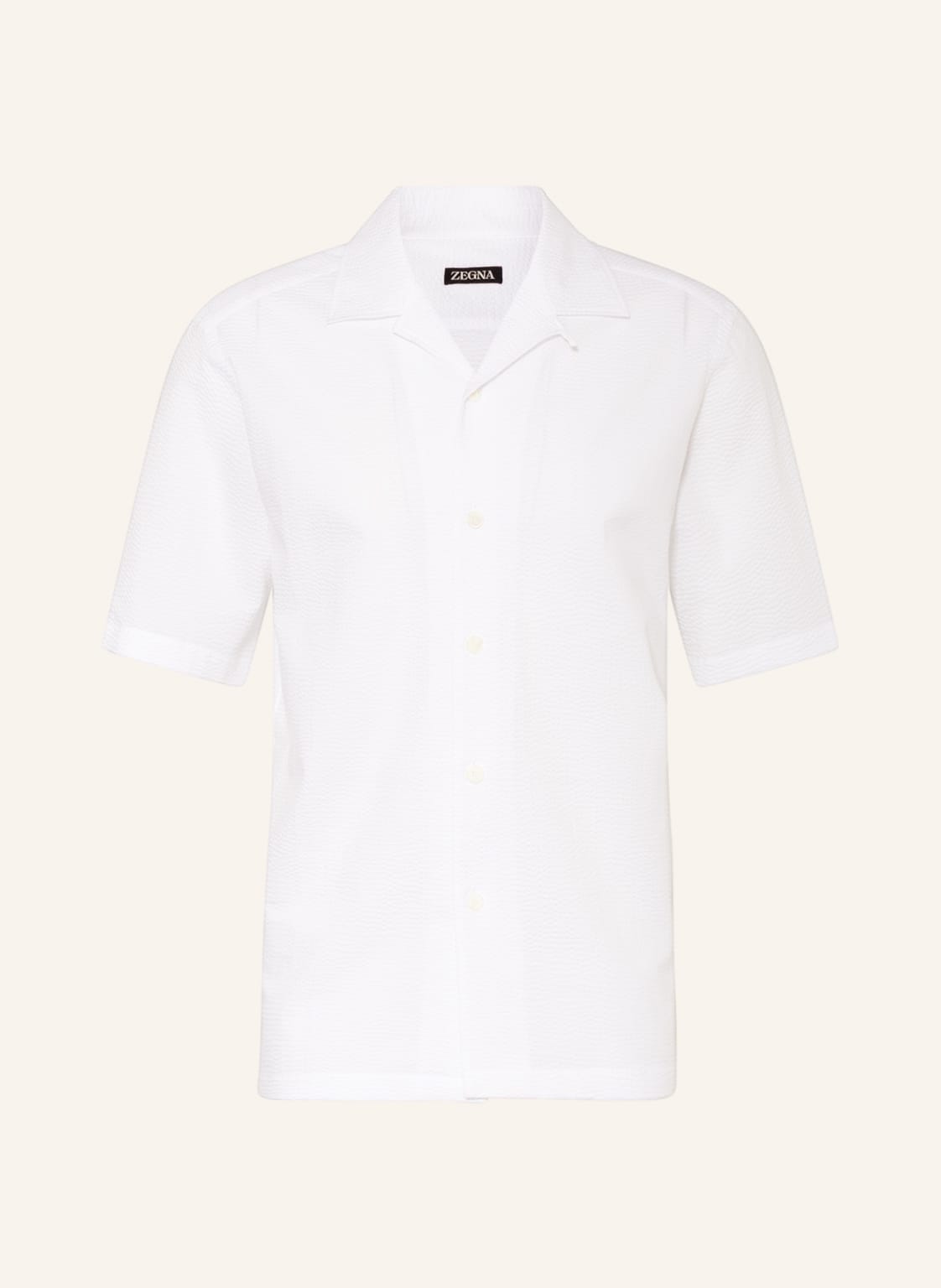 Image of Zegna Resorthemd Comfort Fit weiss
