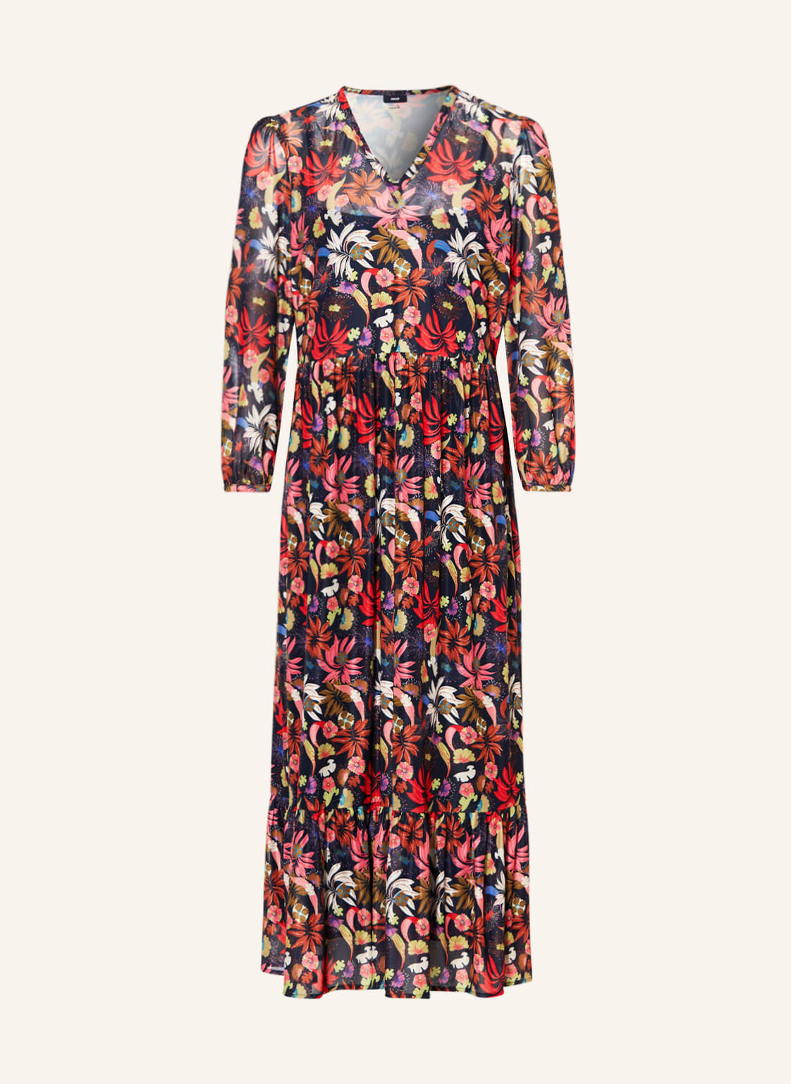 Image of Joop! Mesh-Kleid Mit 3/4-Arm orange