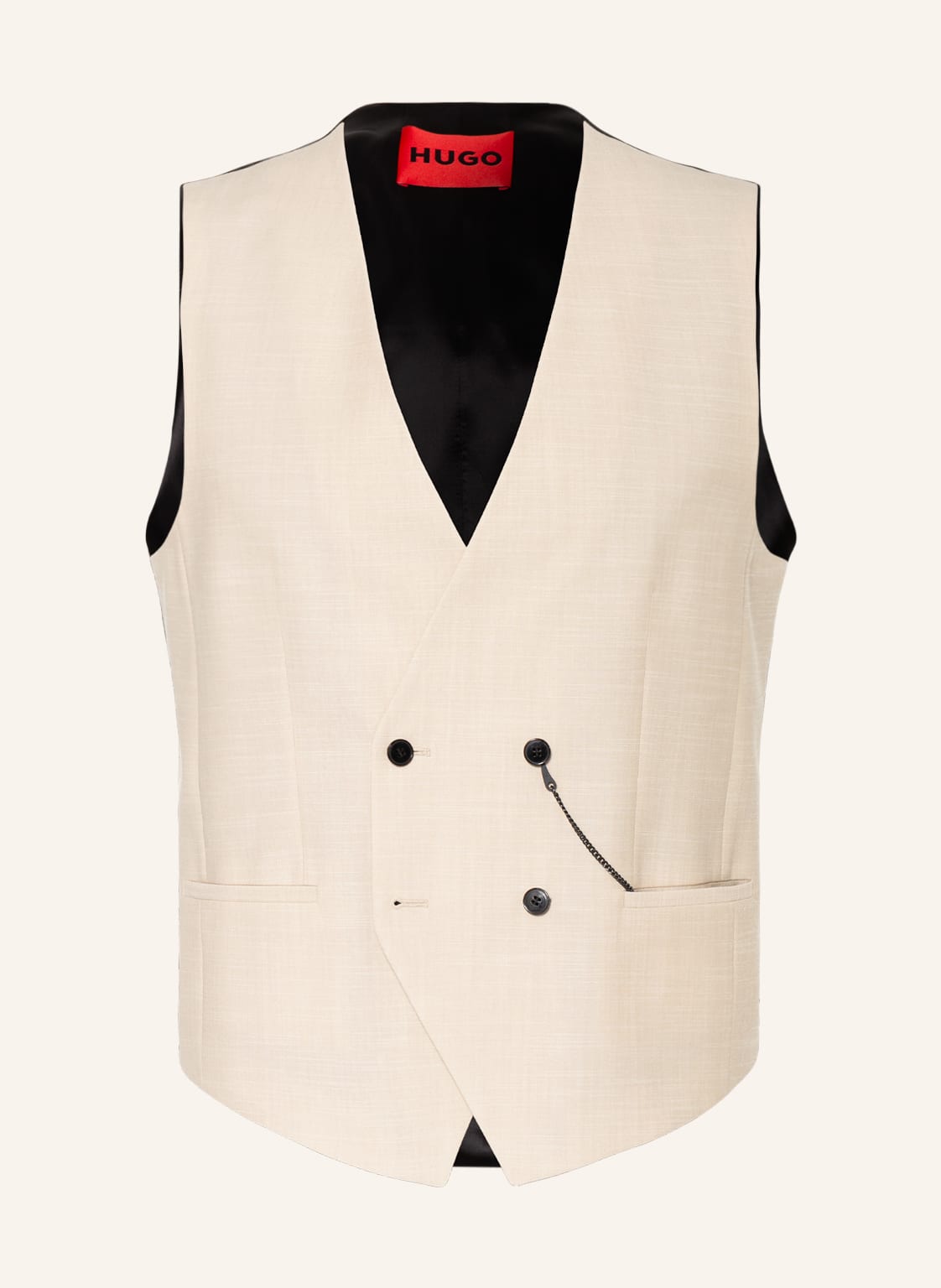 Image of Hugo Anzugweste Vin Extra Slim Fit braun