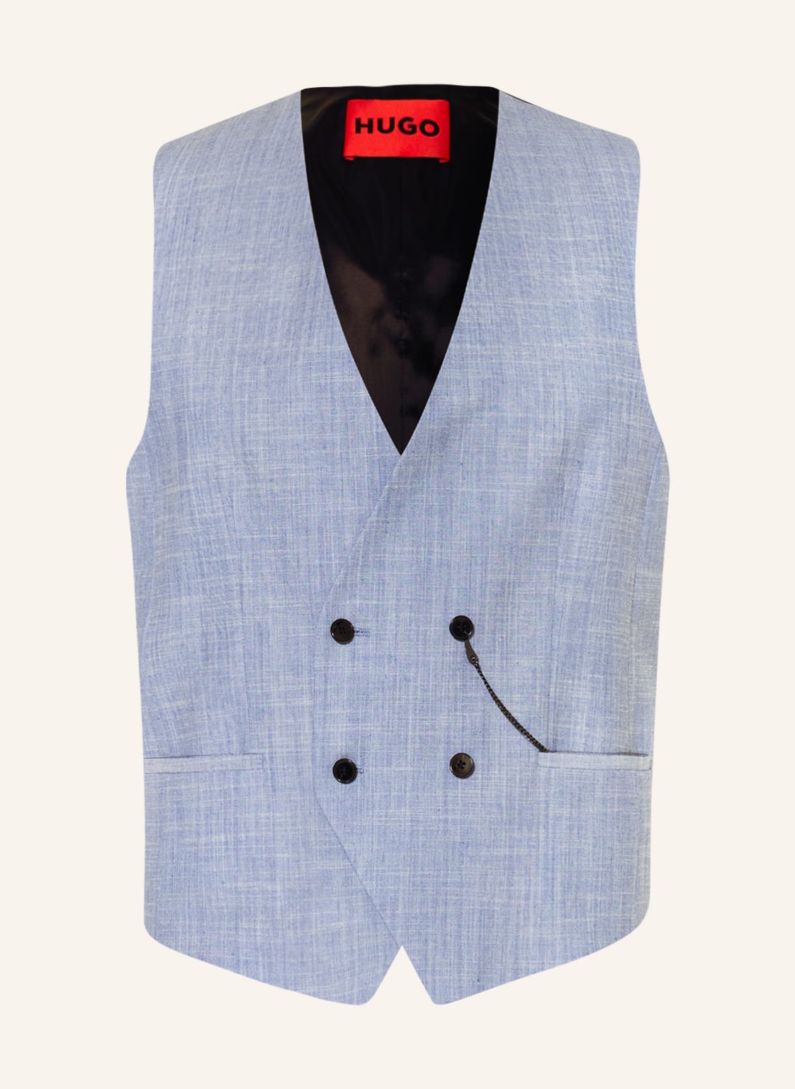 Image of Hugo Anzugweste Vin Extra Slim Fit blau