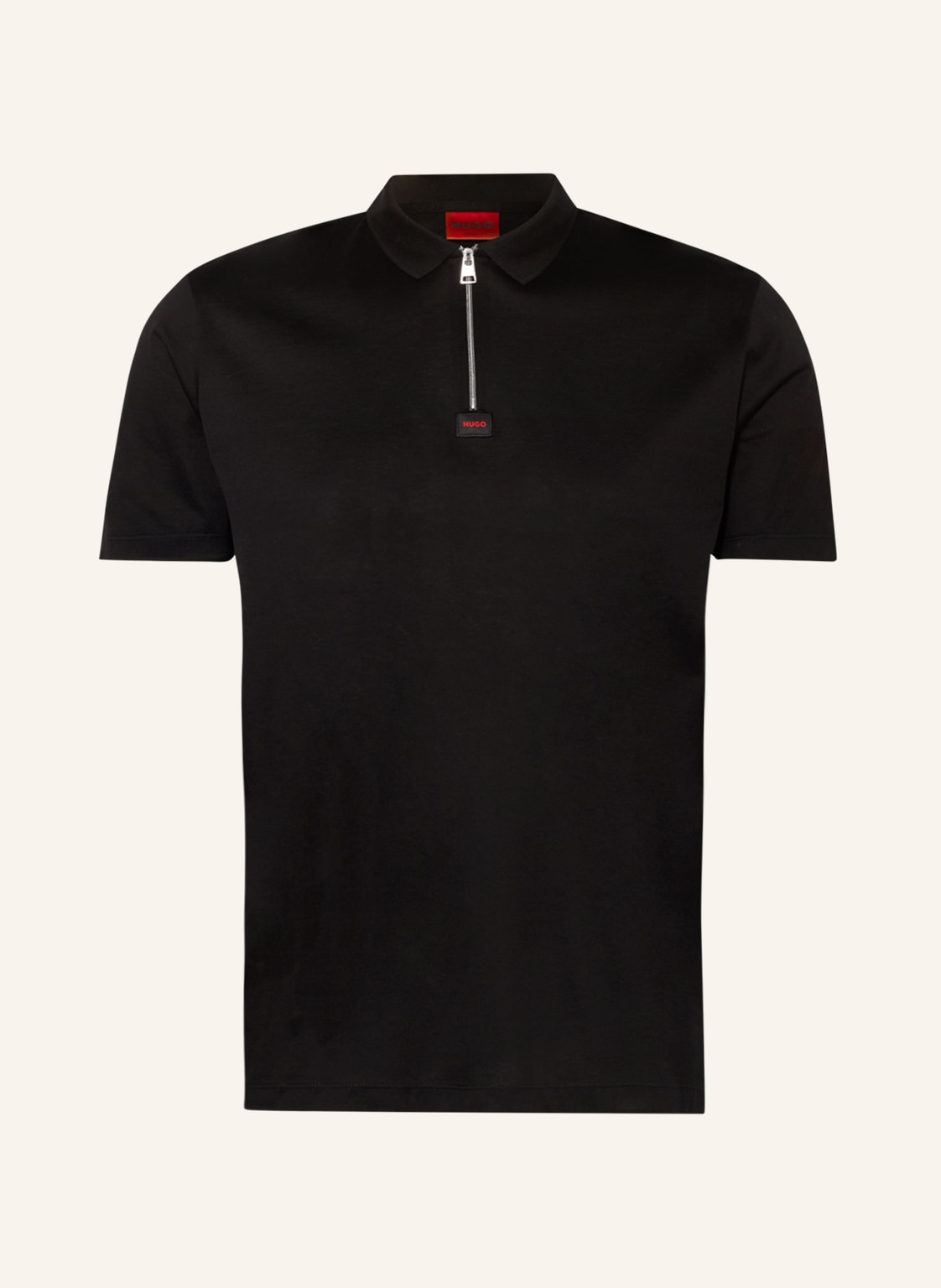 Image of Hugo Jersey-Poloshirt Deresom schwarz
