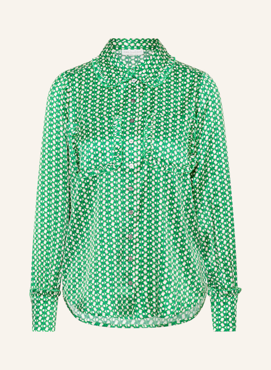 Image of Dea Kudibal Hemdbluse Aus Seide gruen