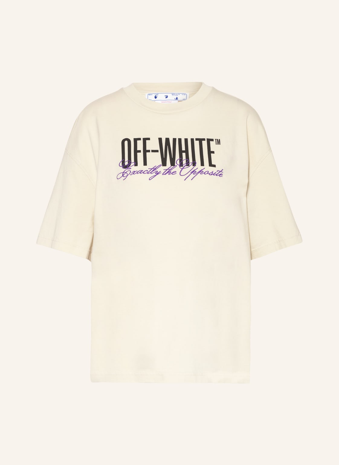 Image of Off-White Oversized-Shirt beige