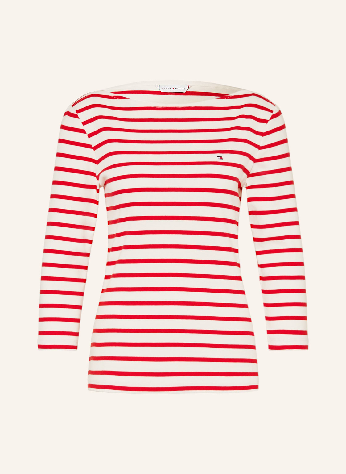 Image of Tommy Hilfiger Shirt Mit 3/4-Arm rot