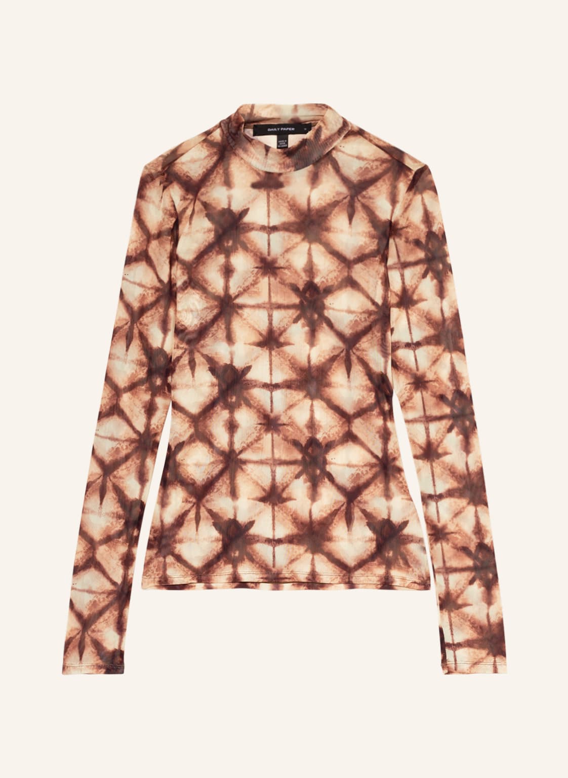 Image of Daily Paper Longsleeve Pelembe Aus Mesh orange