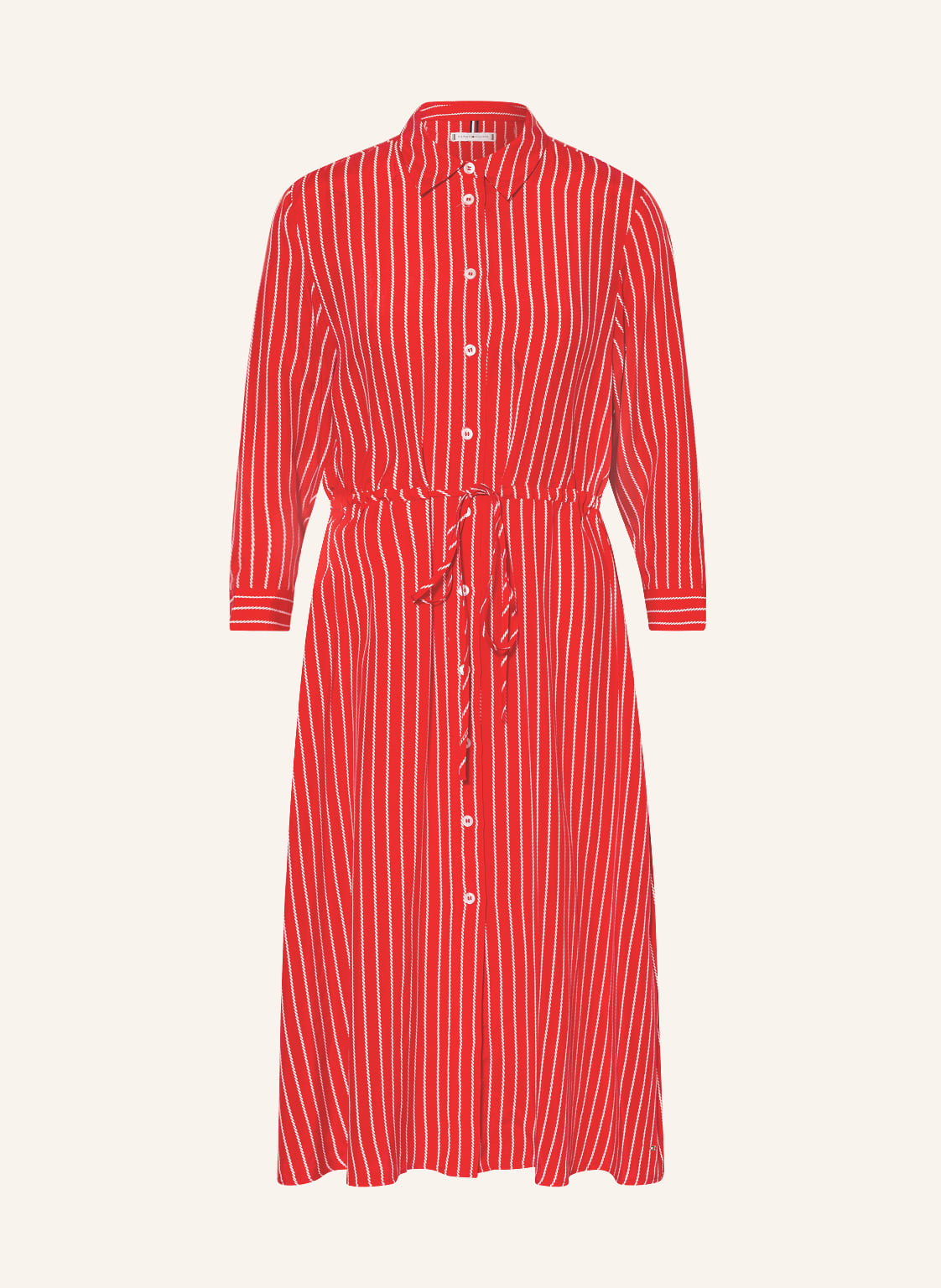 Image of Tommy Hilfiger Hemdblusenkleid rot