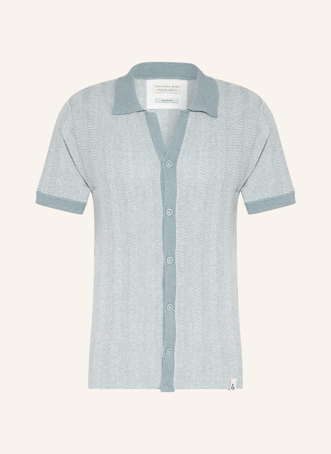 Image of Colours & Sons Strickhemd Regular Fit gruen