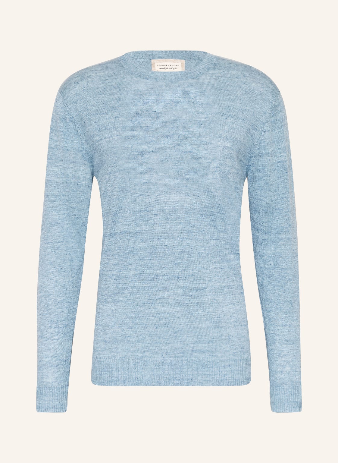 Image of Colours & Sons Leinenpullover blau