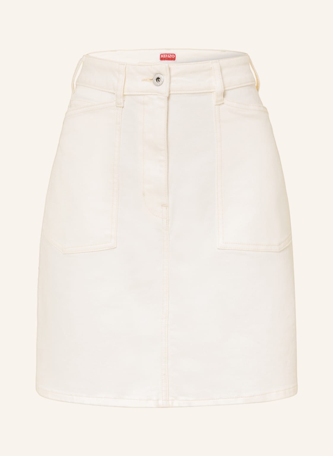 Image of Kenzo Jeansrock weiss