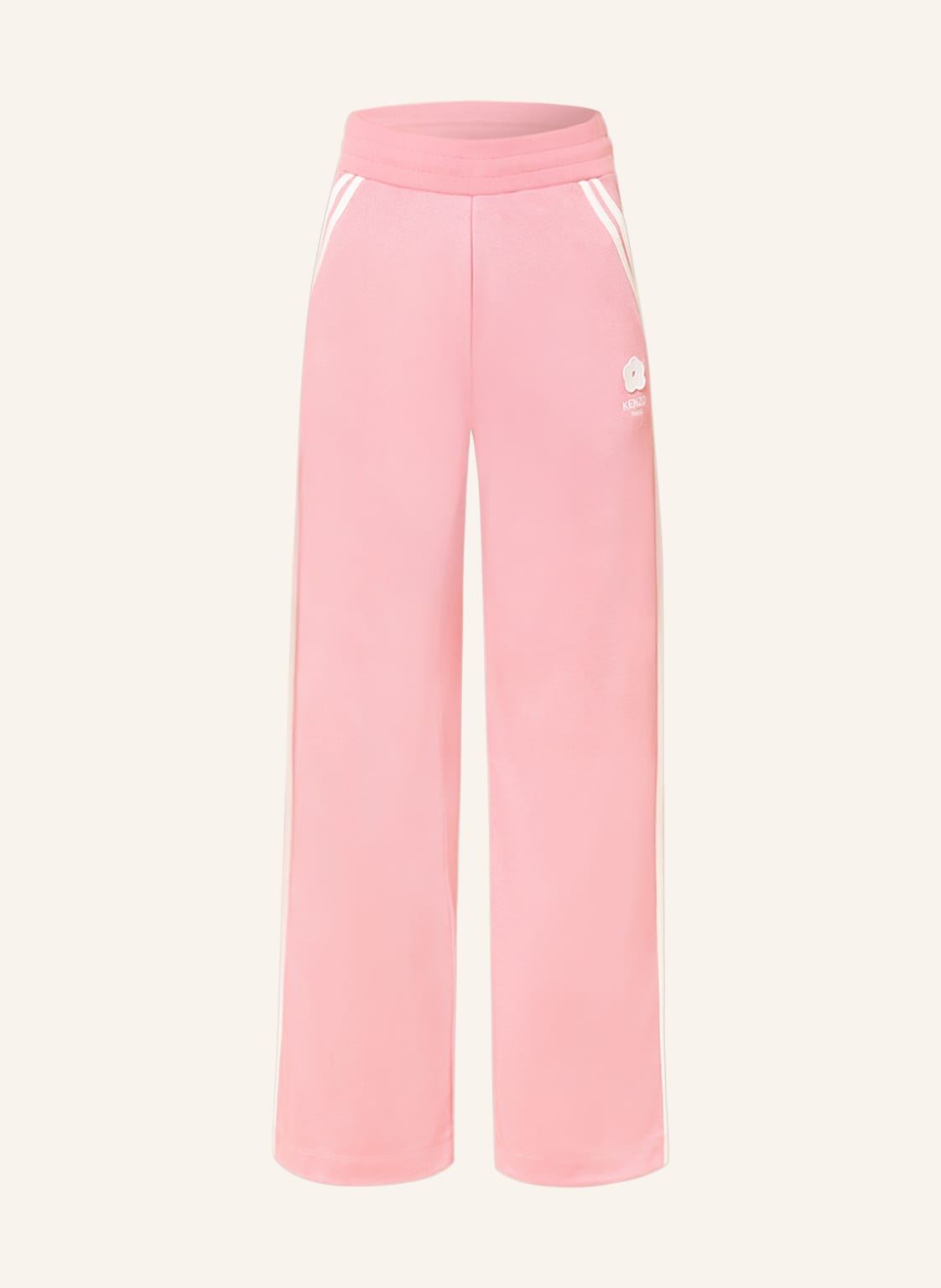 Image of Kenzo Track Pants Mit Galonstreifen rosa