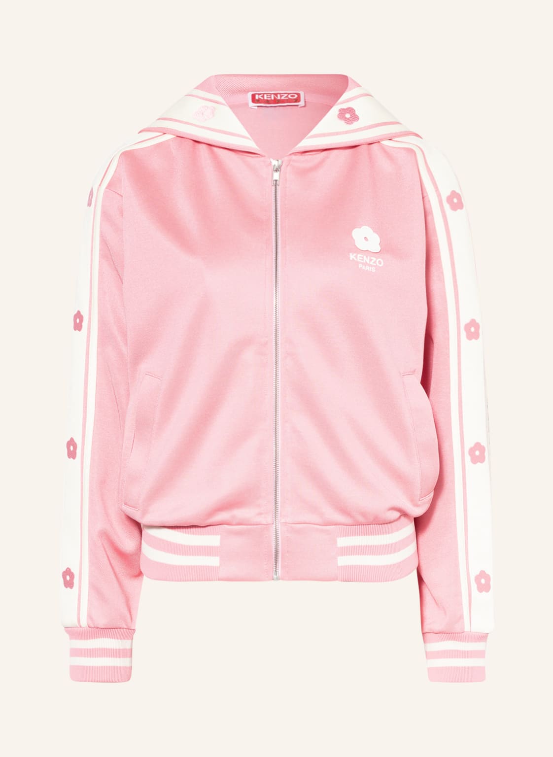 Image of Kenzo Trainingsjacke Mit Galonstreifen rosa