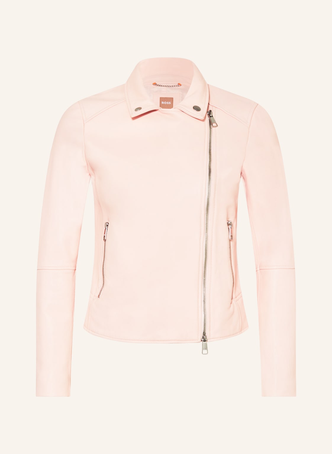 Image of Boss Lederjacke Saleli rosa