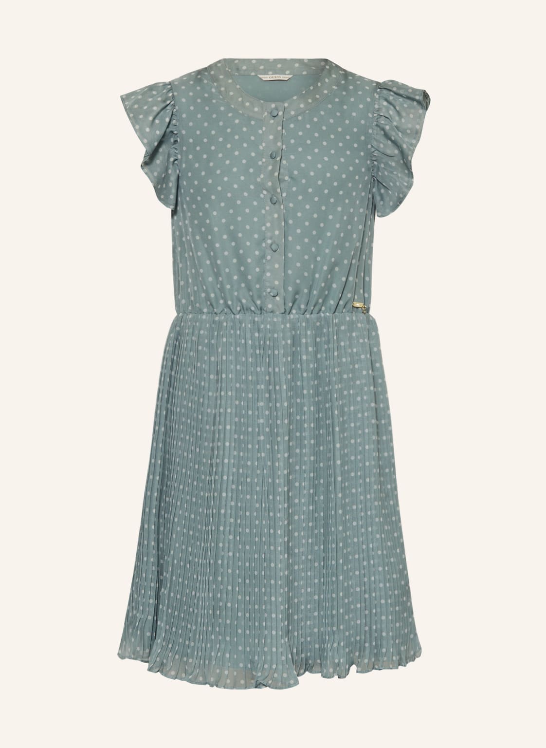 Image of Guess Kleid Mit Plissees Und Rüschen gruen