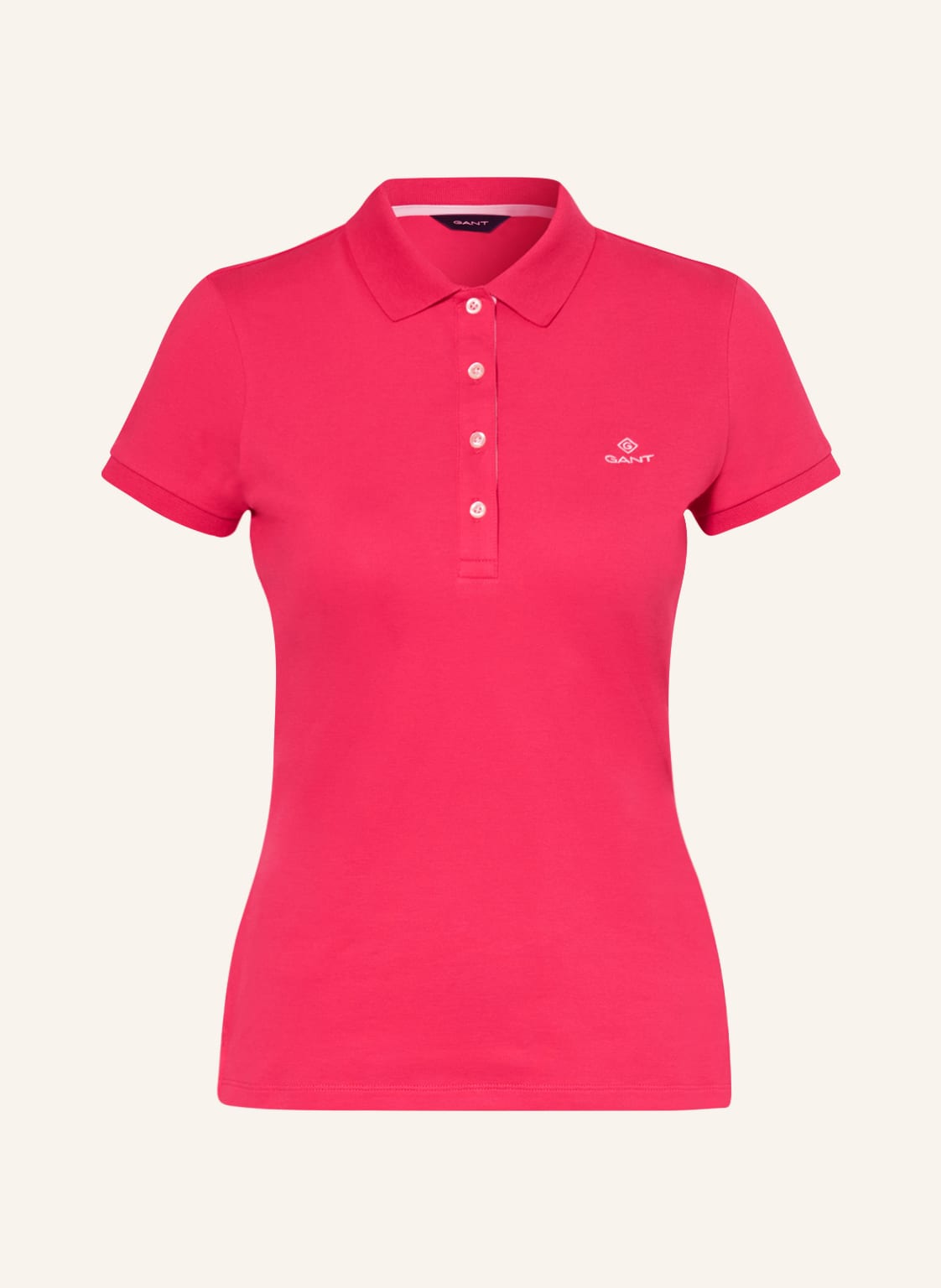 Image of Gant Piqué-Poloshirt pink