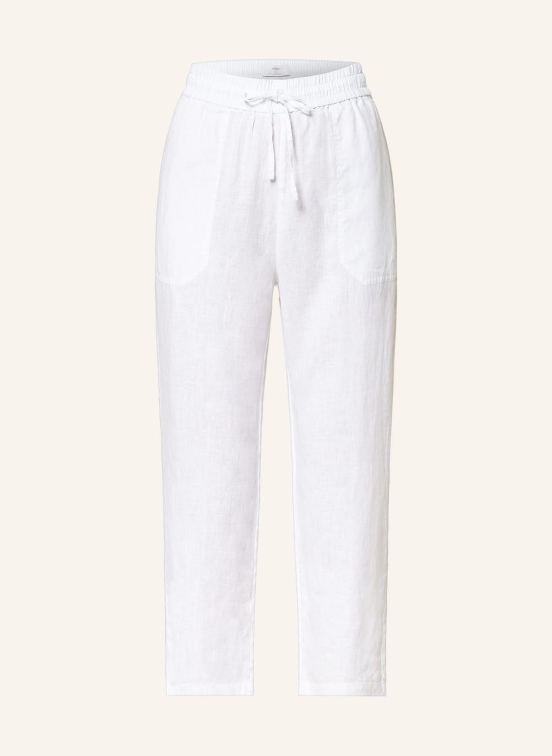 Image of Fynch-Hatton 7/8-Hose Aus Leinen weiss