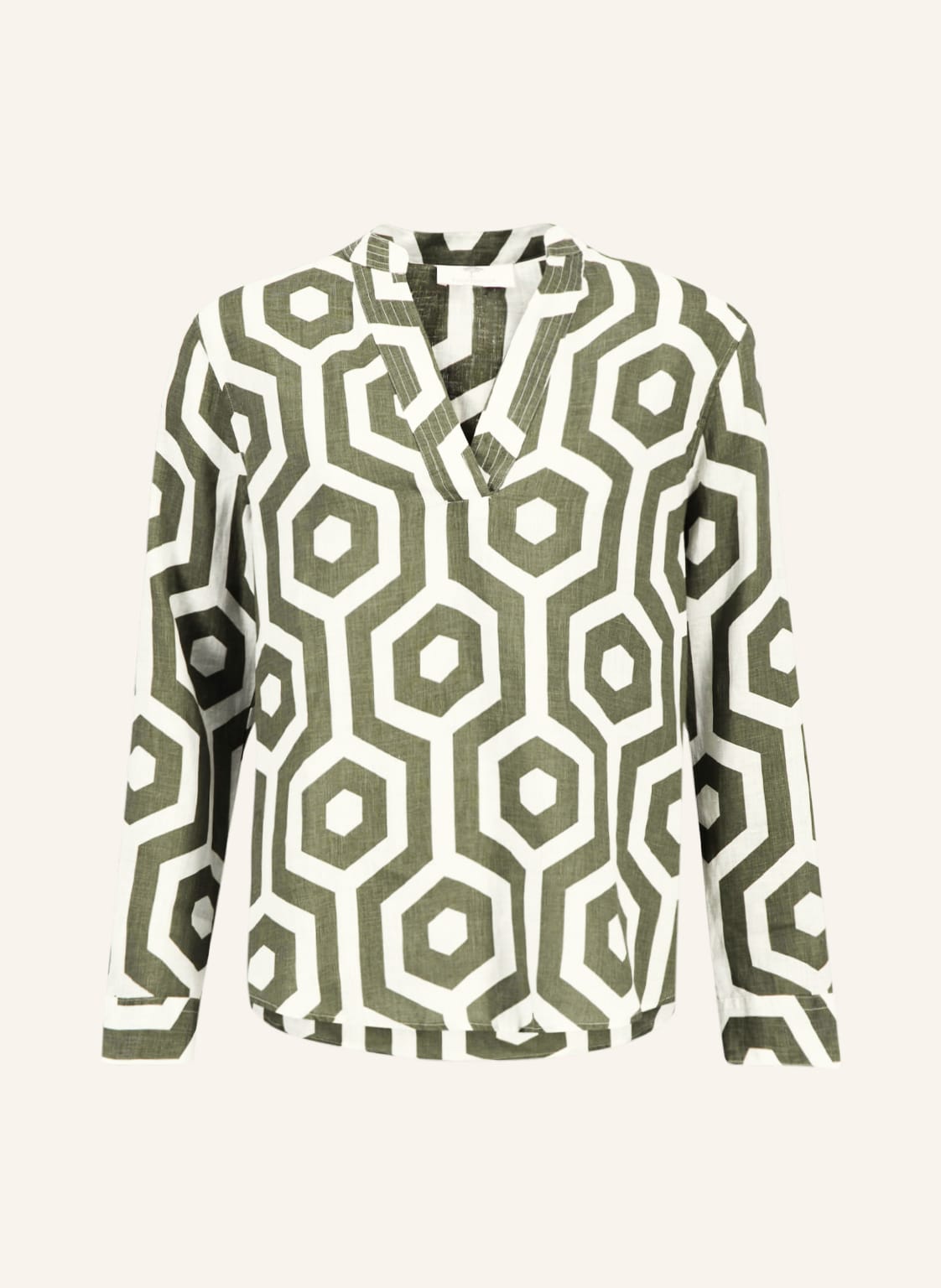 Image of Fynch-Hatton Blusenshirt Aus Leinen gruen