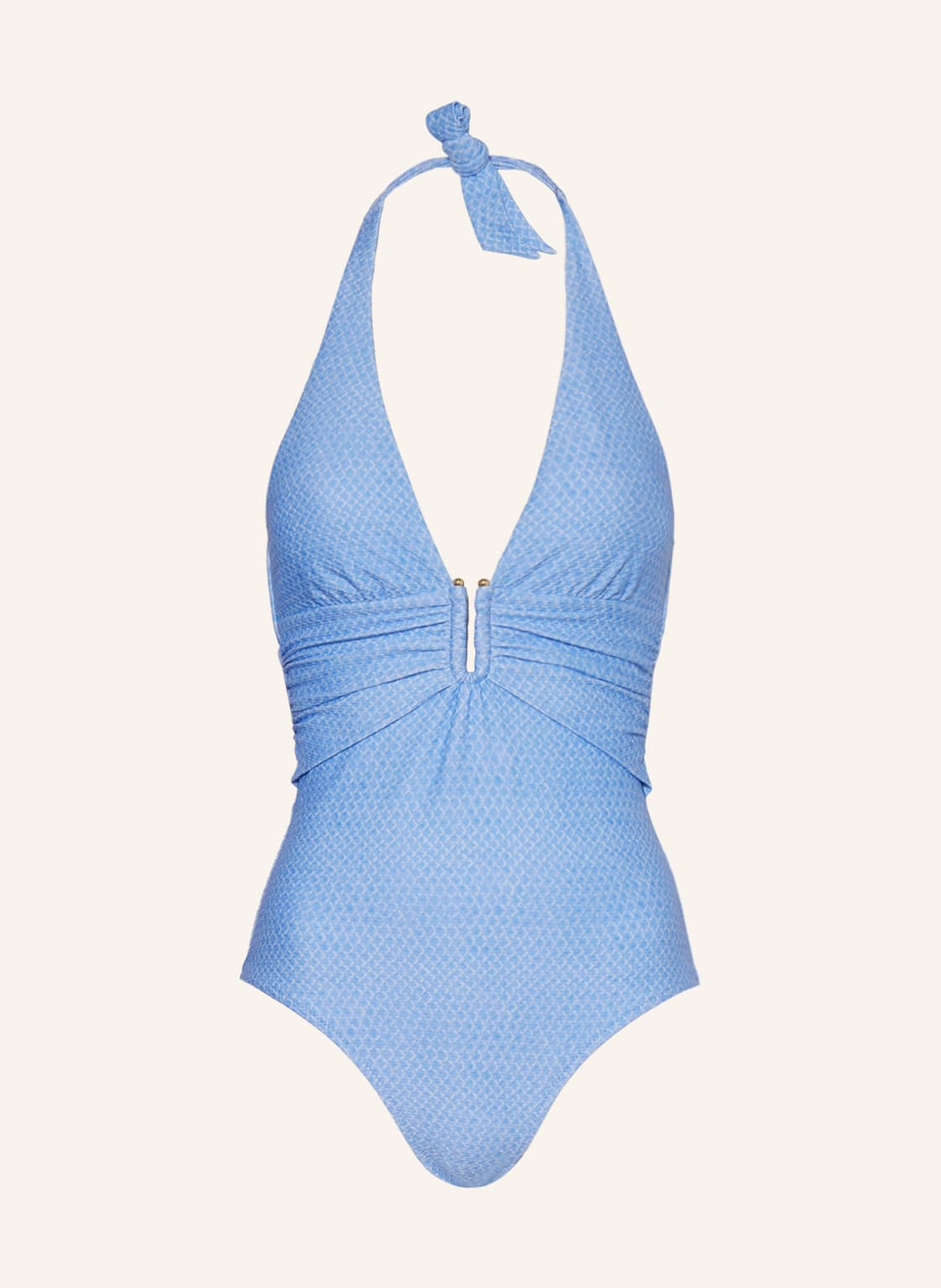 Image of Heidi Klein Neckholder-Badeanzug Indian Ocean U Bar blau