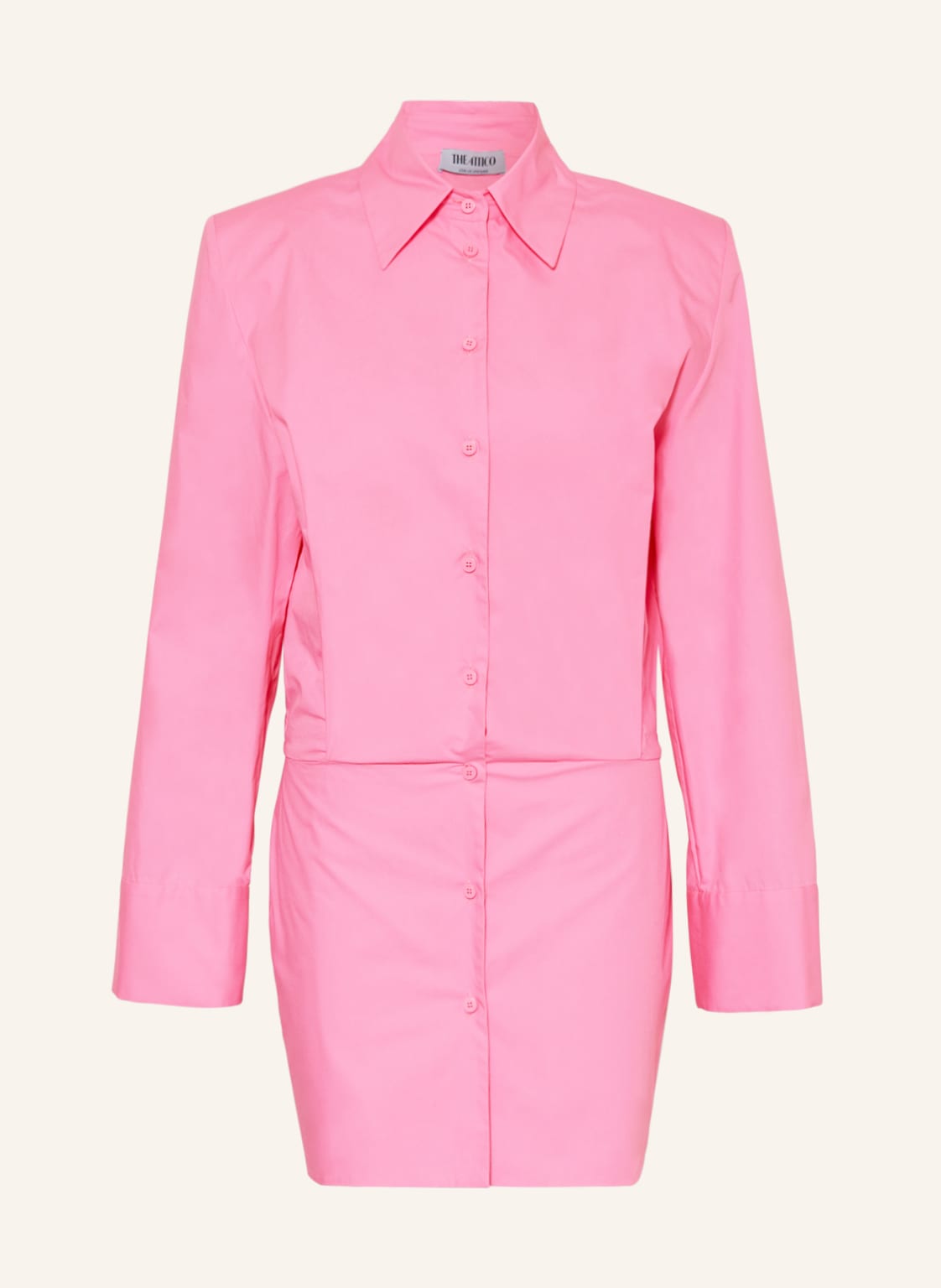 Image of The Attico Hemdblusenkleid Margot pink
