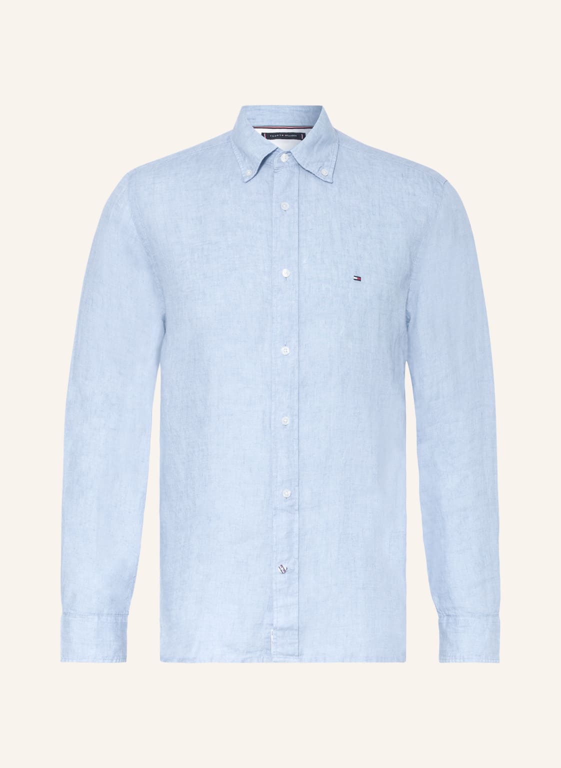 Image of Tommy Hilfiger Leinenhemd Regular Fit blau