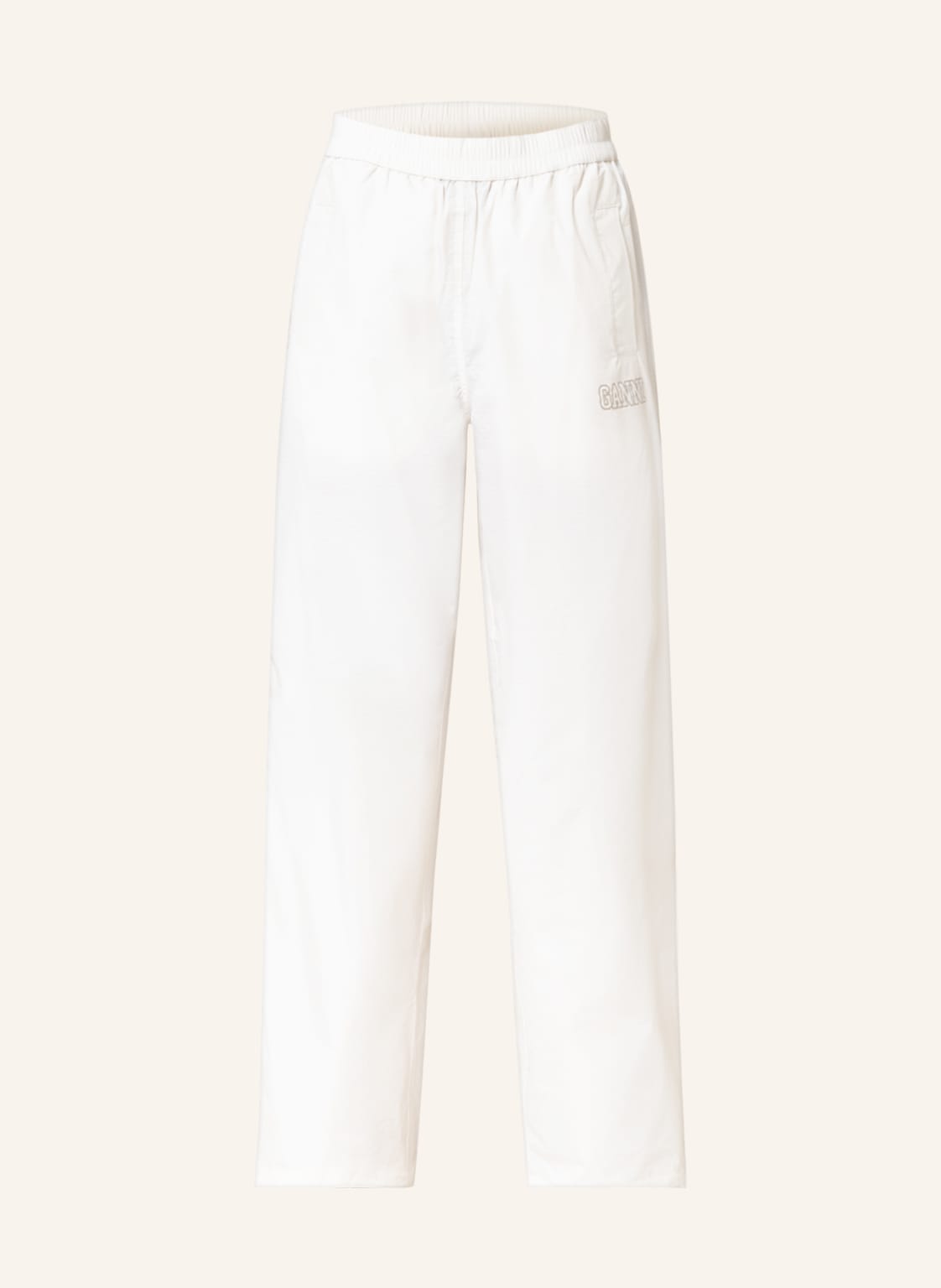 Image of Ganni Hose Im Jogging-Stil weiss