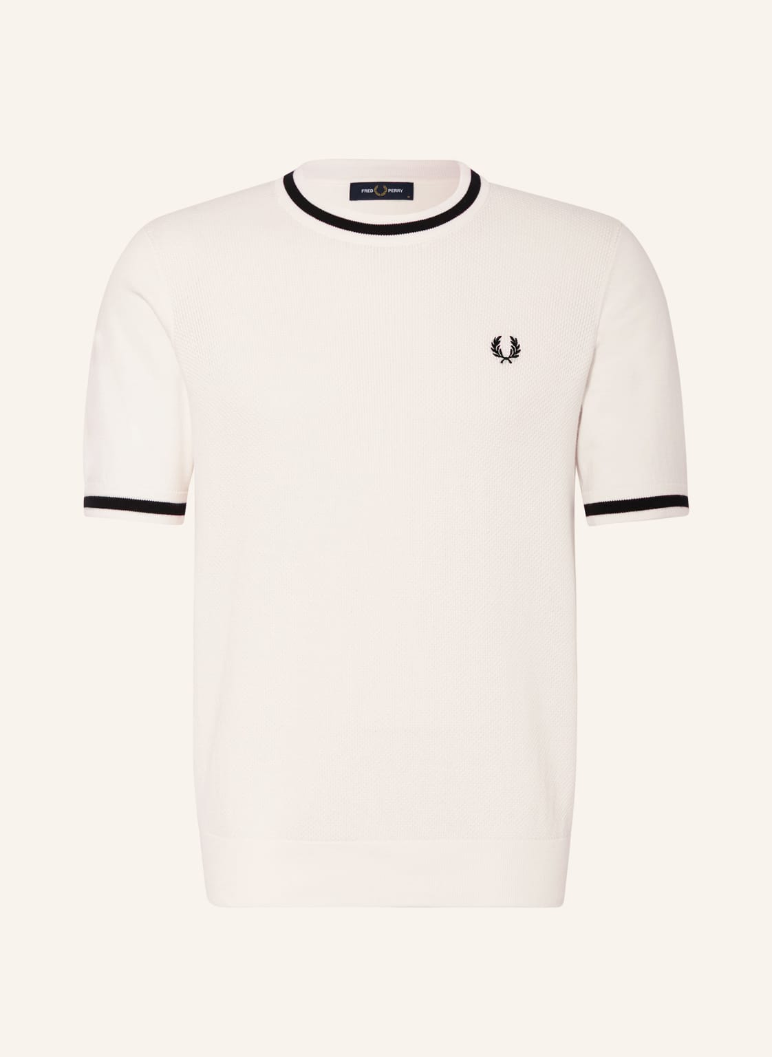 Image of Fred Perry Strickshirt weiss
