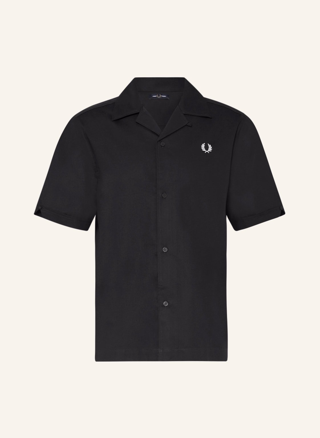 Image of Fred Perry Resorthemd Comfort Fit schwarz