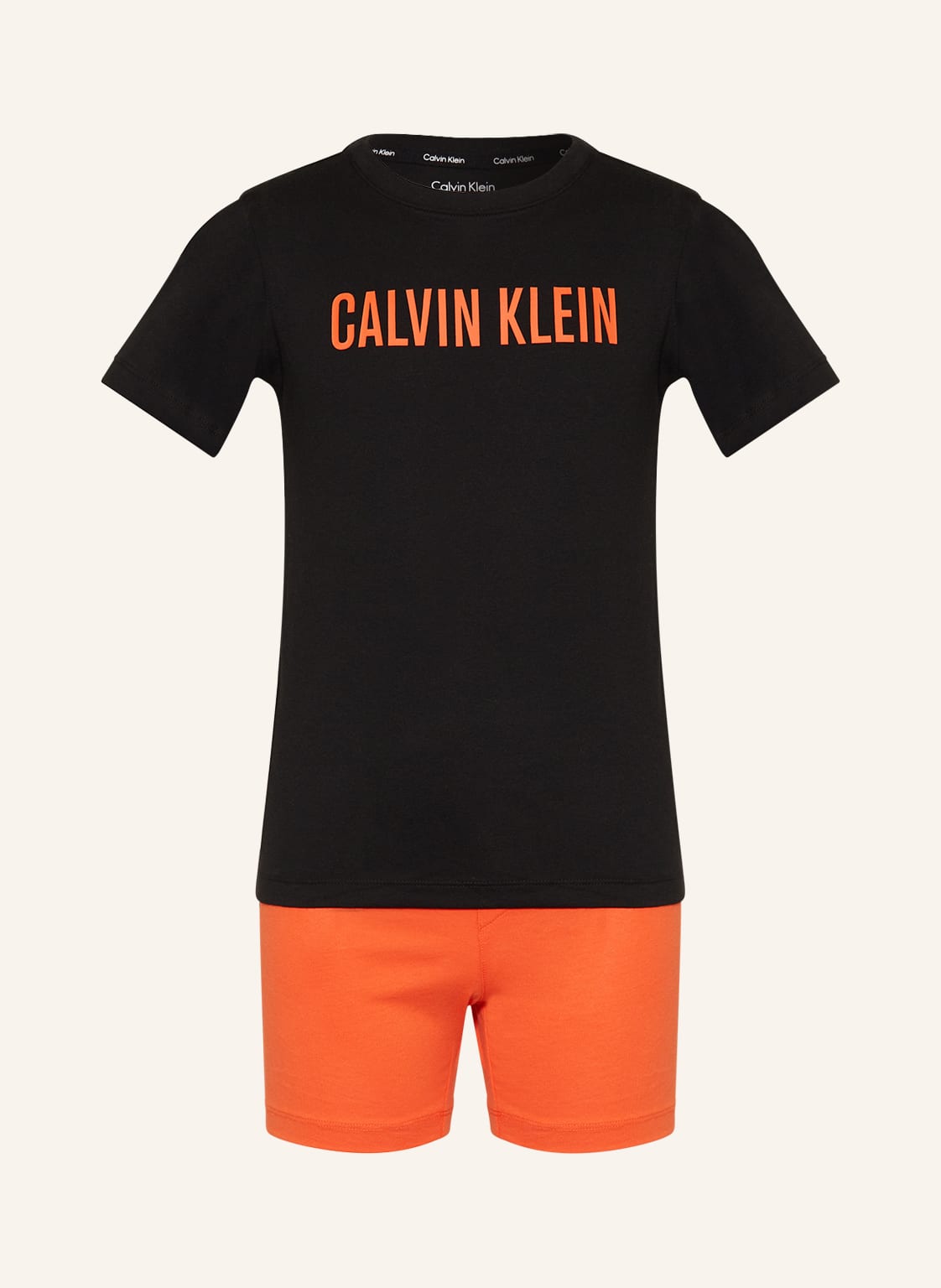 Image of Calvin Klein Shorty-Schlafanzug orange