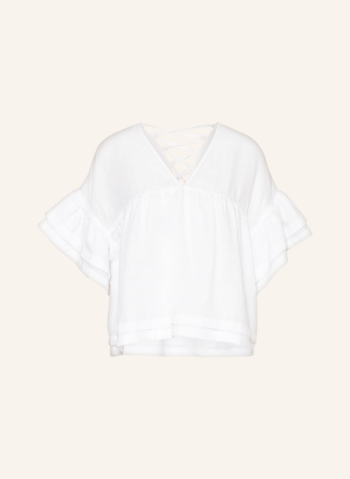 Image of Riani Blusenshirt Aus Leinen weiss