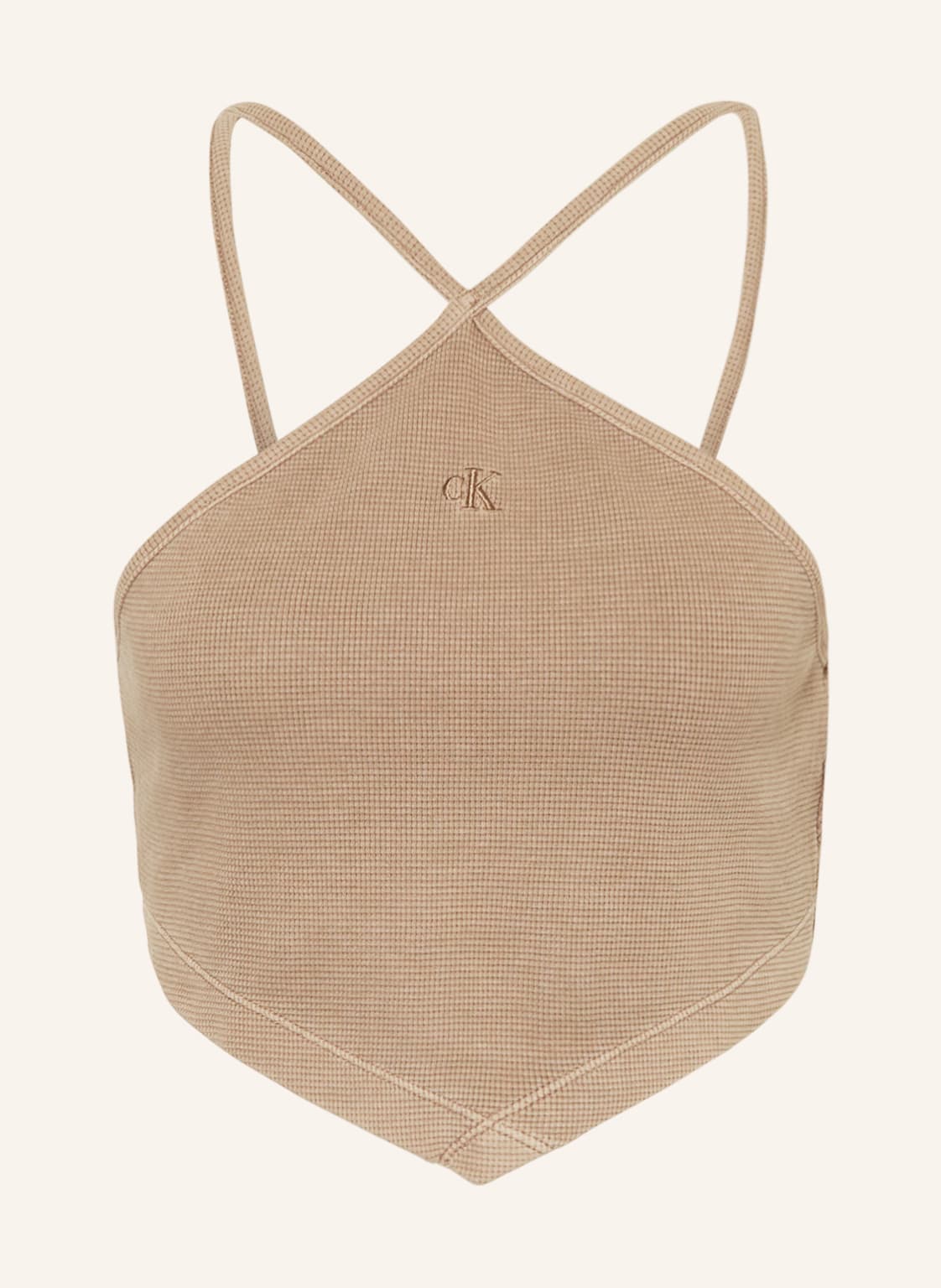 Image of Calvin Klein Jeans Cropped-Top beige